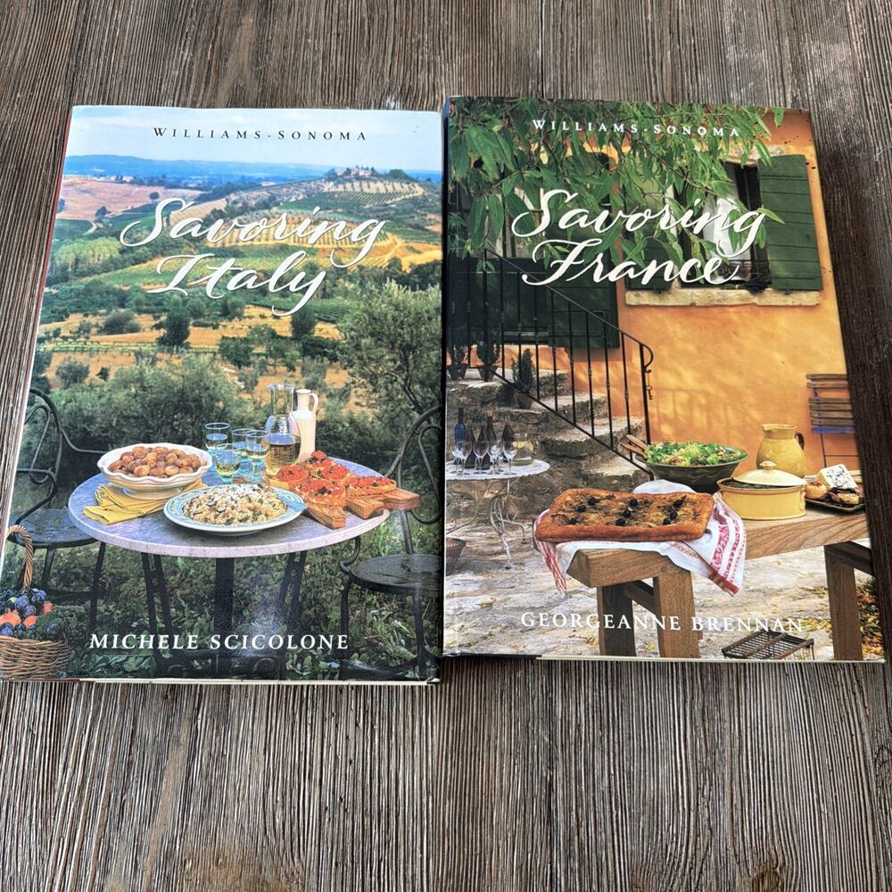 Set Of 2 William Sonoma Coffee Table Books Savoring Italy Savoring France recipe